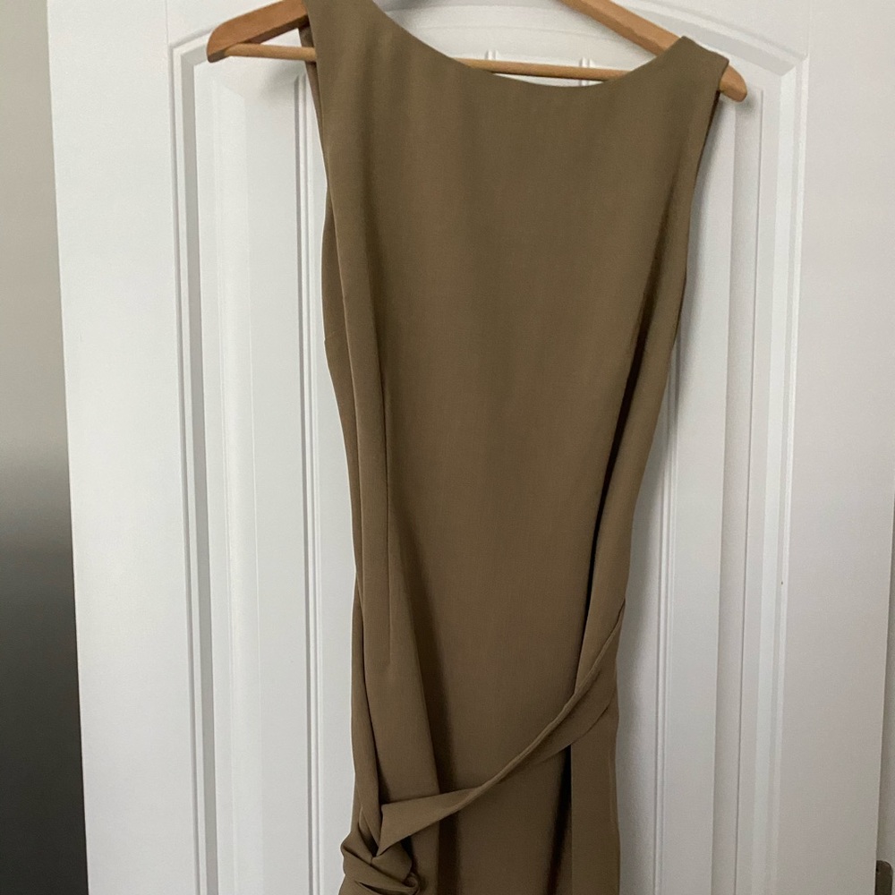 Kasper Tan Sleeveless Dress
